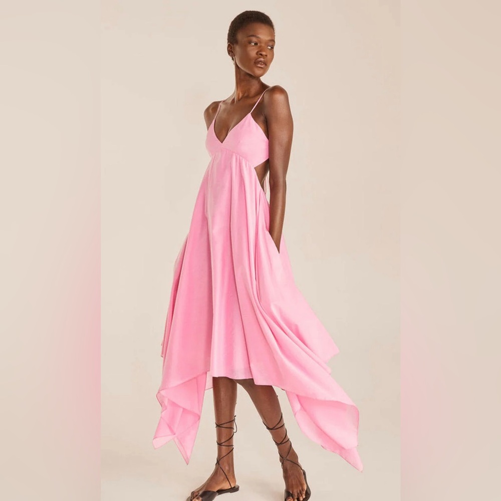 Rebecca Taylor pink handkerchief dress NWT SIZE 6